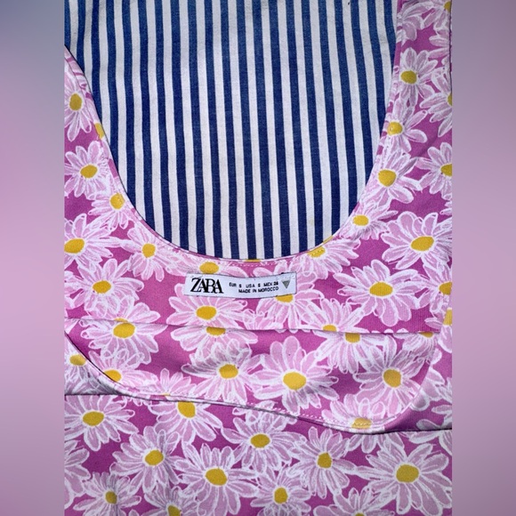 ZARA US Small Pink Floral Bra Top - Picture 8 of 9